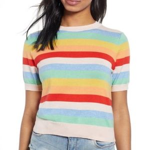 BP Cropped Rainbow Sweater